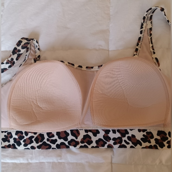 Leopard Print Square Neck Swim Top- Kona Sol - Picture 2 of 5